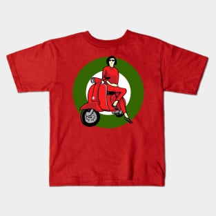 Scooter Girl Italiano Kids T-Shirt